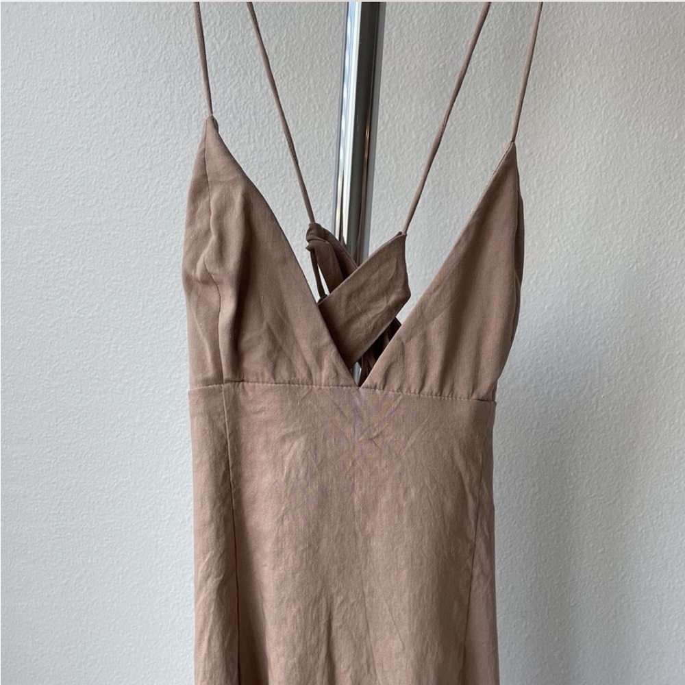 Tan Zara Maxi Dress SZ L